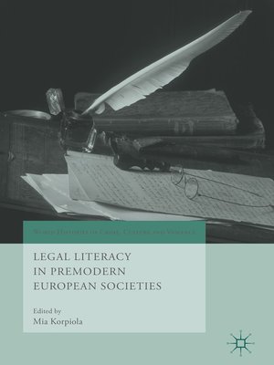 cover image of Legal Literacy in Premodern European Societies